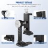 71lu3nWVHoL._AC_SL1500_.jpg NEEWER Smartphone Tripod Mount Aluminum Alloy, 360° Rotatable Phone Stand Holder Clamp with Cold Shoe & Arca Type Base Compatible with iPhone 15 Pro Max Galaxy S24 Ultra Pixel & 2.6"-4" Wide Phones