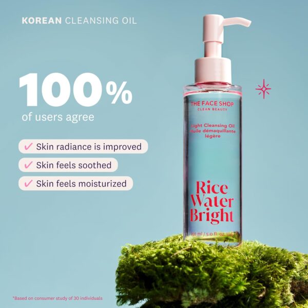 71mNO6BMLAL._SL1500_.jpg The Face Shop Rice Water Bright Double Cleansing Duo Set with Ceramide, Korean Skin Care, Gentle Face Wash & Pore Control Cleansing Oil, Hydrating, Moisturizing, Vegan Facial Cleanser, Makeup Remover