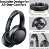 71mhjb31tcL._AC_SL1500_.jpg Hybrid Active Noise Cancelling Bluetooth 6.0 Headphones 120H Long Playtime, 6 ENC Mic, Over Ear Headphones Wireless, Hi-Res Audio, Memory Foam Earcup, Transparency Mode ANC Headphone for Travel Office