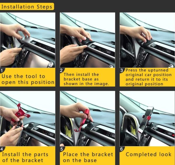 71n-Q9eCivL._AC_SL1000_.jpg Universal Car Phone Holder Fit for Toyota RAV4 2013 2014 2015 2016 2017 2018 Air Vent Phone Mount Adjustable, Car Phone Cradle Fit for iPhone Samsung 4-7 Inches Smartphone