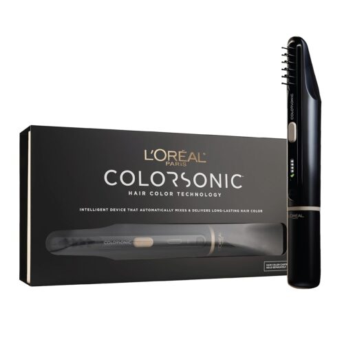 71nStlQvR6L._SL1500_.jpg L'Oreal Paris Colorsonic Permanent Hair Dye Coloring Device for Root Touch Up, All Over Color, and Gray Coverage, Mistake-Free Application (Hair Color Cartridge Sold Separately)