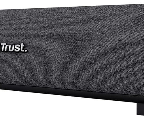 Trust Gaming GXT 620 Axon RGB Illuminated Soundbar 12W, USB Powered, 3.5mm AUX, PC Speaker for Computer, Laptop, Smartphone, Tablet, TV - Black