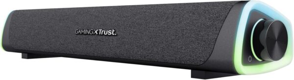71naaMdF-xL._AC_SL1500_.jpg Trust Gaming GXT 620 Axon RGB Illuminated Soundbar 12W, USB Powered, 3.5mm AUX, PC Speaker for Computer, Laptop, Smartphone, Tablet, TV - Black