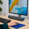 71oeFZEuJFL._AC_SL1500_.jpg Trust Liro Soundbar PC Speaker 12W, Compact Stereo Sound Bar with RGB LED Lights, 3.5mm AUX Cable Connection, USB Powered PC Speakers for Computer Laptop Desktop Tablet Smartphone TV, Black