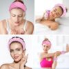 Spa Gift Set: Bubble Headband, Face Wash Headband, Skin Care Wristbands for Ladies and Women