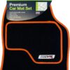 71p40RMl4xL._AC_SL1500_.jpg Type VR Embroidered Edging Car Mat Set - Orange