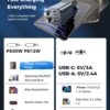 SUPERONE Retractable Car Charger, [Ultra-Compact] 6-Port Car Charger USB C, Phone Car Chargers Fast Charging with USB C & Apple Cable, Car Accessories Phone Chargers for 17/16/15/14/13/12 Series
