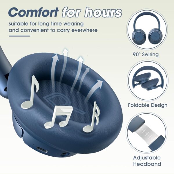 71qdFG3D8jL._AC_SL1500_.jpg BERIBES Upgraded Hybrid Active Noise Cancelling Wireless Headphones with Transparent Modes,70H Playtime Bluetooth Headphones Wireless with Mic, Deep Bass,3.5MM Cable,Soft-Earpads,Fast Charging-Blue