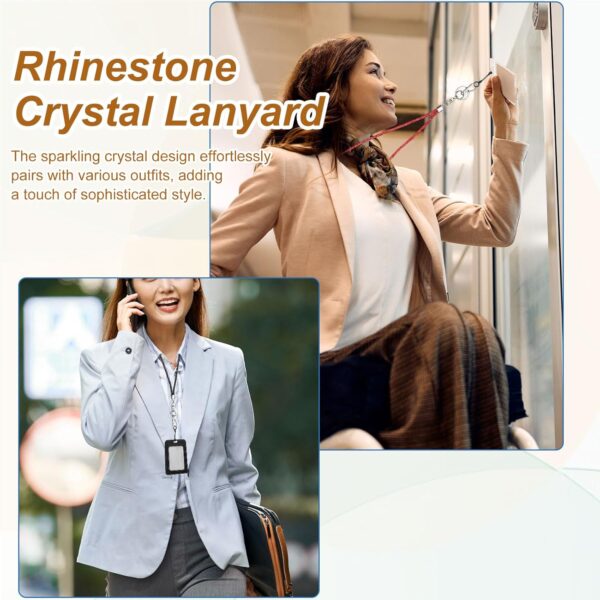 71r5qG0sR6L._AC_SL1500_.jpg PATIKIL Bling Lanyard, Rhinestone Crystal Lanyard Chain Diamond Neck Strap Keychain with Metal Clasp & Keyring