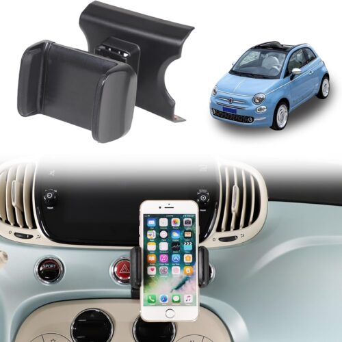 71sFVjfBXL._AC_SL1500_.jpg METYOUCAR Car Phone Holder for Fiat 500 2007-2016-2024 Rotatable Fixed Phone Holder for Car Fit for iPhone Android and Universally Smartphones Mount (Clip/A Style)