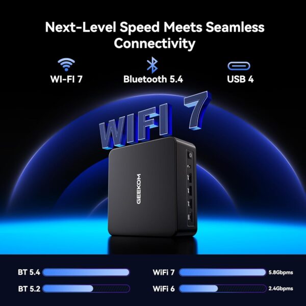 71t9PTlhe-L._AC_SL1500_.jpg GEEKOM IT13 MAX AI Mini PC, Intel Ultra 9 185H(TDP 65W) Idea Code/Tasks/Gaming, 16GB DDR5(Up to 96GB) 1TB SSD(Up to 4TB), Windows 11 Pro, Arc GPU,Video Editing, Dual 2.5GbE LAN, WiFi 7,8K Quad Display