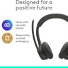 Logitech Zone 301 Wireless Bluetooth Headset with Noise-Canceling Microphone, Compatible with Windows, Mac, Chrome, Linux, iOS, iPadOS, Android – Graphite