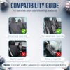 GENANY Horror Nightmare Skellington Couple 2 Front Car Seat Covers, Black/White Polyester, Universal Fit, Automotive Seat Covers, Compatible with Car, Truck, SUV