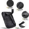 WYNEX Tactical Phone Pouch Molle,Smartphone Holster Bag EDC Utility Cellphone Lock Card Holder Organizer Fit for Waist Belt Case Include Tactical Gear Clip and U.S.A Patch