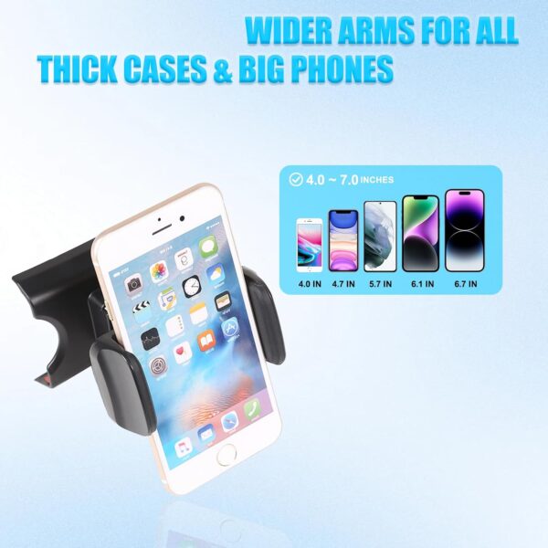 METYOUCAR Car Phone Holder for Fiat 500 2007-2016-2024 Rotatable Fixed Phone Holder for Car Fit for iPhone Android and Universally Smartphones Mount (Clip/A Style)