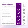 71u2do5Q9L._SL1500_.jpg Reduces Fine Lines and Wrinkles in 6 weeks or Less, CLEAN SKIN CLUB Healthy Aging Clean Towels® XL, Disposable Face Towels, XL - 1 Pack (50 count)