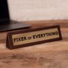 Boxer Gifts Fixer of Everything Novelty Wooden Desk Plaque Sign