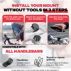 71uYOSE03hL._AC_SL1500_.jpg Shapeheart Magnetic Bike Phone Holder - XL Waterproof Touchscreen Pouch - Universal Handlebar Mount for MTB, Motorcycle, E-Scooter - Detachable Smartphone Case - Quick and Stable Setup