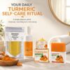71vDeHaQkoL._SL1254_.jpg 4-Piece Turmeric Skincare Set with Face Wash, Cream, Soap Bar, Bubble Net, Facial Cleanser for All Skin Types, Soothing Hydrating Formula