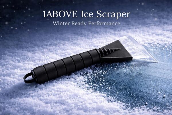 1ABOVE Ice Scraper – Non-Slip Soft Grip, Scratch-Free Snow & Frost Remover for Car & SUV Windscreens (1)