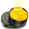 NAZANO 24K Gold Under Eye Patches - 60 Pack for Puffy Eyes, Dark Circles, Bags & Wrinkles with Collagen & Hyaluronic Acid - Eye Care Pads for Daily Skincare (Gold)