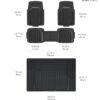 71w6oItSIAL._AC_SL1500_.jpg Amazon Basics Deep Dish Universal Heavy Duty PVC Floor Mats Set 4 piece with Cargo Liner, All-Weather Protection waterproof Trim To Fit for Cars, Automotive, SUVs, Sedan, Trucks, Black