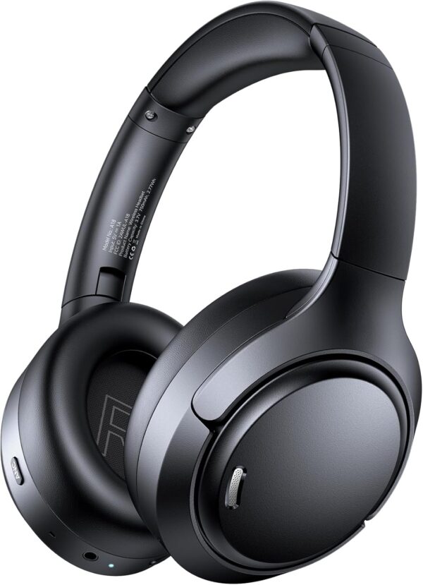 71wowM5o5L._AC_SL1500_.jpg Hybrid Active Noise Cancelling Bluetooth 6.0 Headphones 120H Long Playtime, 6 ENC Mic, Over Ear Headphones Wireless, Hi-Res Audio, Memory Foam Earcup, Transparency Mode ANC Headphone for Travel Office