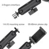 71wqSiUEvZL._AC_SL1500_.jpg SOONSUN Super Clamp Mount with Dual 360° Ball Heads & Phone Holder, Heavy-Duty Camera Clamp Mount for GoPro Hero 13 12 11 10 9, Insta360, DJI Osmo, DSLR, Smartphones & Action Camera