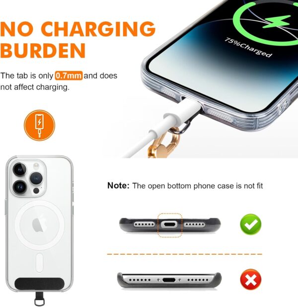 GRIFEMA Mobile Phone Lanyard Adjustable Phone Strap Crossbody with Patch Phone Neck Strap Compatible with Most Smartphones