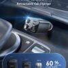 SUPERONE Retractable Car Charger, [Ultra-Compact] 6-Port Car Charger USB C, Phone Car Chargers Fast Charging with USB C & Apple Cable, Car Accessories Phone Chargers for 17/16/15/14/13/12 Series
