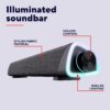 71xtmFxotCL._AC_SL1500_.jpg Trust Liro Soundbar PC Speaker 12W, Compact Stereo Sound Bar with RGB LED Lights, 3.5mm AUX Cable Connection, USB Powered PC Speakers for Computer Laptop Desktop Tablet Smartphone TV, Black
