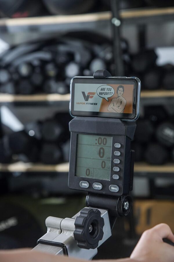 Phone Holder Made for PM5 Monitors of Rowing Machine, SkiErg and BikeErg - Silicone Fitness Products
