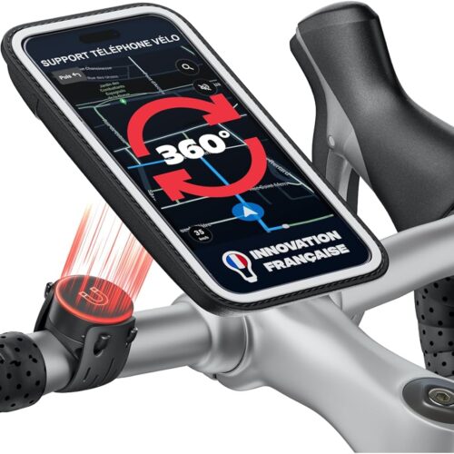 71yUuAQoxvL._AC_SL1500_.jpg Shapeheart Magnetic Bike Phone Holder - XL Waterproof Touchscreen Pouch - Universal Handlebar Mount for MTB, Motorcycle, E-Scooter - Detachable Smartphone Case - Quick and Stable Setup