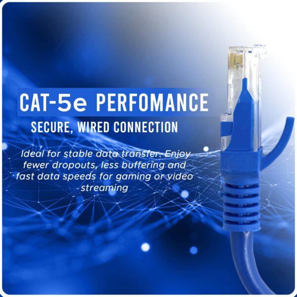 71ym395dFL._SL1500_.jpg MSC Cat5e ethernet cable Ethernet Cable/Internet Cable LAN RJ45 Connector Snagless Broadband Patch Cable Fire stick, Smart TV, PC, Laptop cables/accessories(1m, 2m, 3m, 5m, 10m, 20m Blue) 2m