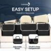 71yuF6n9LEL._AC_SL1500_.jpg TANNESS Car Boot Seat Organiser with Adjustable Straps - Storage Accessories Organisers - Seat Back Protectors, Medium Large Interior Travel Storage, Foldable Cargo Net Car Backseat Cover Gadgets