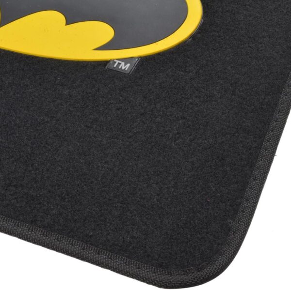 71zTYsUiDJL._AC_SL1000_.jpg BDK WBMT-1301 Batman Carpet Car Floor Mats Black & Yellow Logo - 4 Pieces, Rubber Backing, Front & Rear Full Set
