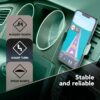 81pFYu6GFL._AC_SL1500_.jpg cellularline Car Holder - Universal | Colourful Smartphone Holder for the Car - 360° Rotating Ball Joint - Green