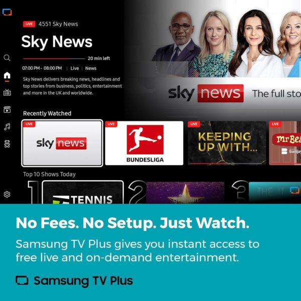 81-b2FsGyxL._AC_SL1500_.jpg Cello C2426TZF 24-inch Tizen OS Smart LED TV/DVD, By Samsung, Gaming Hub, Pitch Perfect Speakers, Netflix, Bluetooth, UK Made, Ideal for Kitchen, Bedroom & Small Spaces