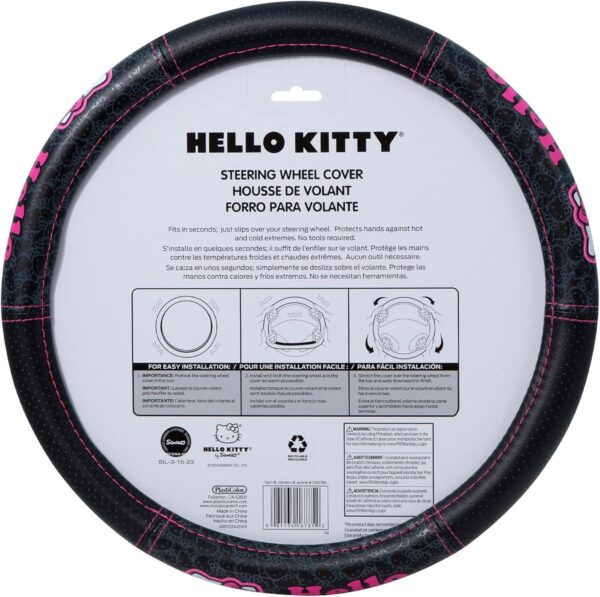 Plasticolor 006785R01 Hello Kitty Collage Speed Grip Steering Wheel Cover