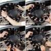 8107c348v8L._AC_SL1500_.jpg GENANY Horror Nightmare Skellington Couple Steering Wheel Cover, Non-Slip Neoprene Car Steering Wheel Cover, Breathable Steering Wheel Covers, Sweat-Absorbing Car Accessories, Gifts for Women, Men