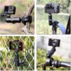 810PSCWRbML._AC_SL1500_.jpg SOONSUN Super Clamp Mount with Dual 360° Ball Heads & Phone Holder, Heavy-Duty Camera Clamp Mount for GoPro Hero 13 12 11 10 9, Insta360, DJI Osmo, DSLR, Smartphones & Action Camera