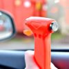 AA Emergency Car Window/Glass Hammer Seatbelt Cutter Rescue Tool AA6240 - Essential For Quick Vehicle Escape – With Mounting Screws And Bracket, Red
