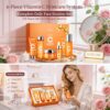 811SfJI9teL._SL1500_.jpg 6-Piece Hydrating Vitamin C Skincare Set with Niacinamide, Daily Face Care Routine Includes Cleanser, Toner, Serum, Moisturizer, Eye Cream & Body Lotion for Self Care
