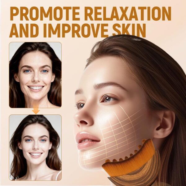 811l7s7ZtkL._AC_SL1500_.jpg Lymphatic Contour Face Brush,Dry Lymphatic Contour Face Brush Soft Set,Lymphatic Drainage Massager for Face,Chin & Neck Relaxation,Portable Beauty Tool with Travel Case. Style B