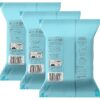 Face Wipes, Burt's Bees Facial Cleansing, Makeup Remover Towelettes, 3 in 1 Hydrating Micellar Cleanser with Coconut & Lotus Water, 90 Count (Packaging May Vary)