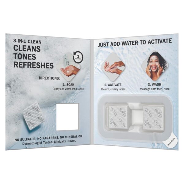 812JvjaVcsL._SL1500_.jpg Olay Cleansing Melts + Vitamin C Face Cleanser, 12ct, Water-Activated Face Wash Cleans, Tones, and Refreshes Skin