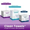 8176X65hgaL._SL1500_.jpg Reduces Fine Lines and Wrinkles in 6 weeks or Less, CLEAN SKIN CLUB Healthy Aging Clean Towels® XL, Disposable Face Towels, XL - 1 Pack (50 count)