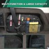 METYOUCAR Car Trunk Organizer Compatible with LR Discovery 5 2017-2024 L462 Trunk Left Side Storage Bag with Multifunctional Large Capacity Stable Collapsible (Black)