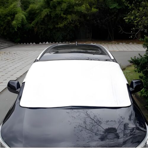 817B2XeDL._AC_SL1500_.jpg RAM ONLINE Universal Magnetic Windscreen Cover For Winter Ice Snow UV Car Windshield Cover Frost Snow Sunshade Cover For Cars Vans 162CM
