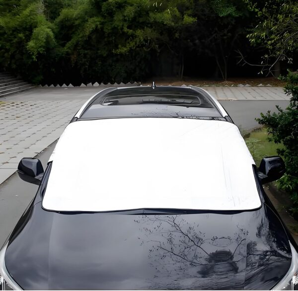 RAM ONLINE Universal Magnetic Windscreen Cover For Winter Ice Snow UV Car Windshield Cover Frost Snow Sunshade Cover For Cars Vans 162CM